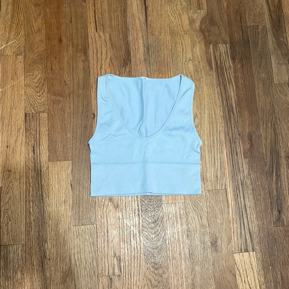 Forever 21 Ribbed Cropped Tank Top